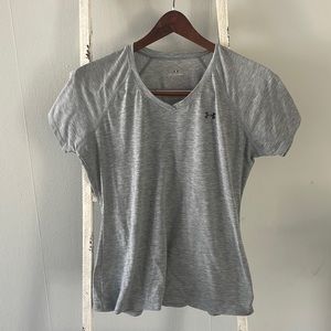 Gray Under Armour V-neck. Size M